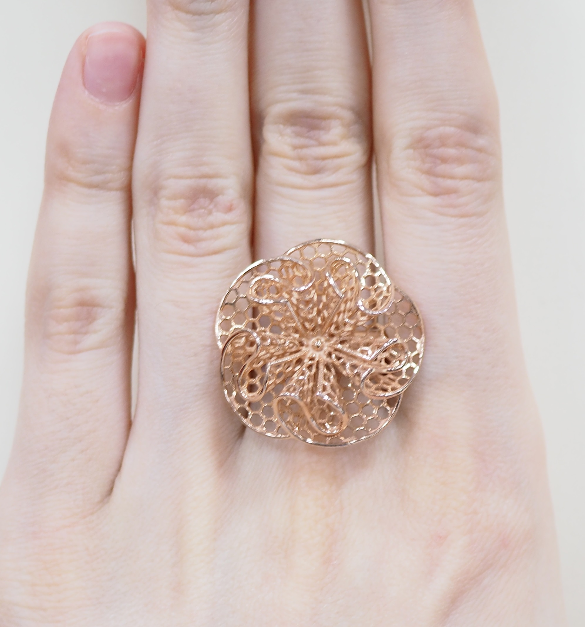 Серебряное кольцо 925 пробы; Коллекция "Ажур";